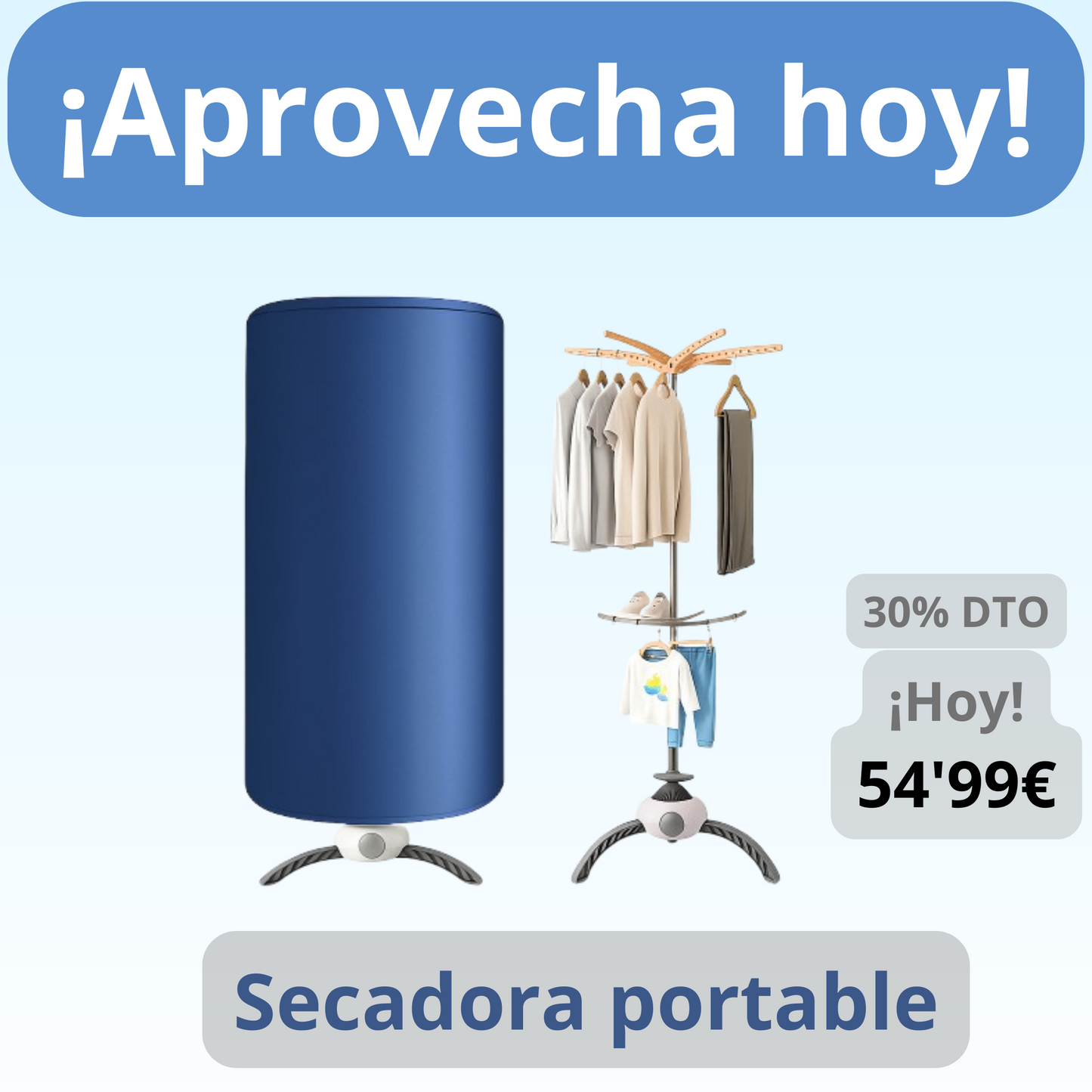 Secador de ropa plegable